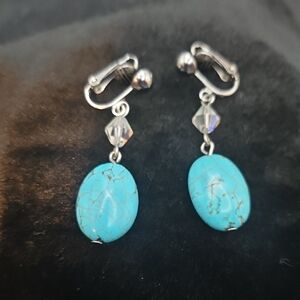 Turquoise Clip-On Earrings